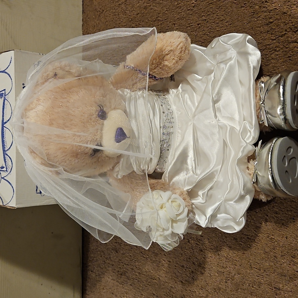 Build-A-Bear in White Wedding Dress